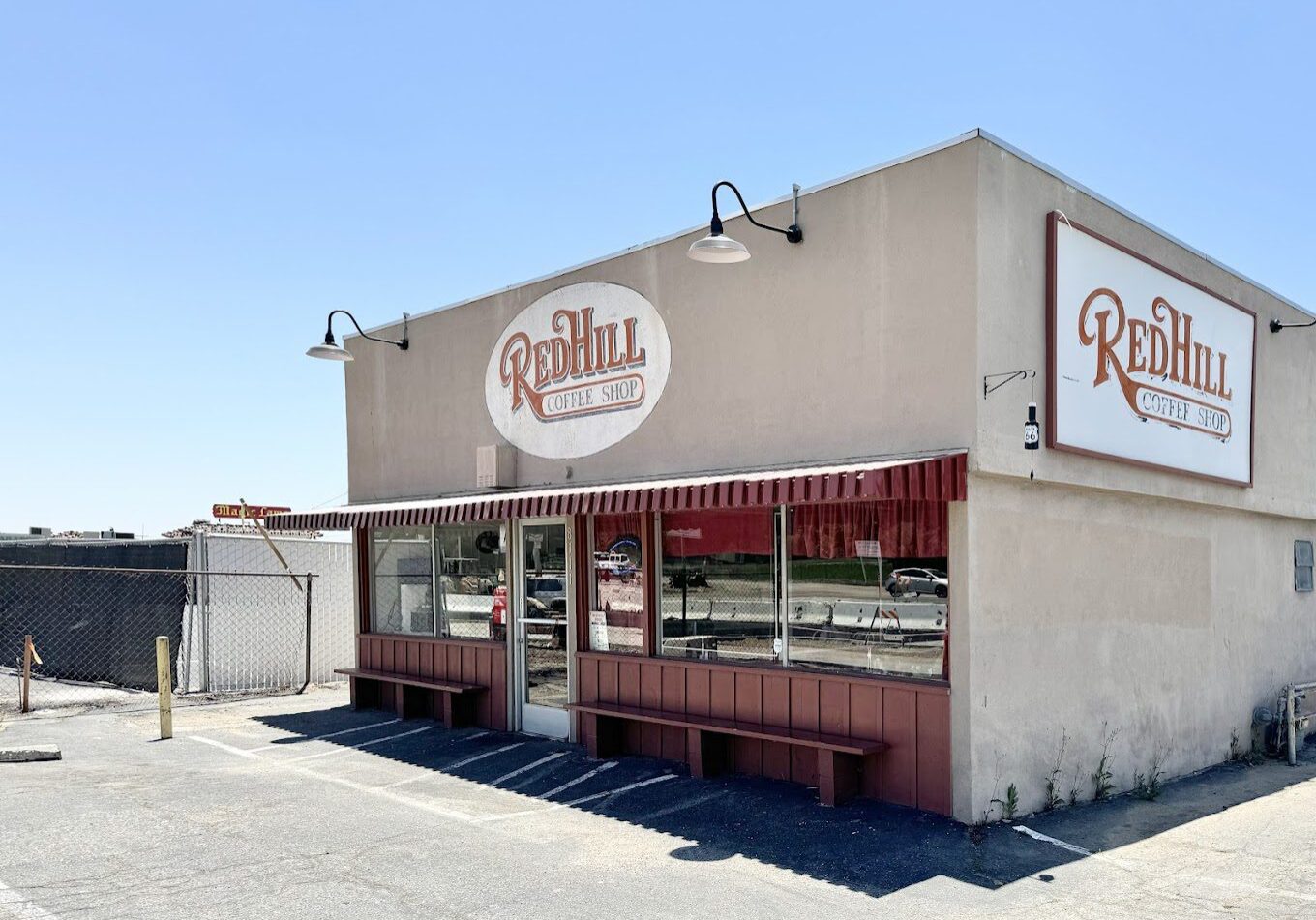 Exterior of Rosita's Mexican Food restaurant under a clear sky.